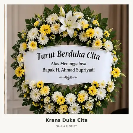Krans Bunga Duka Graha Padma